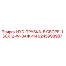 9245998987 HYD-ТРУБКА-В СБОРЕ-1-50X12-W-ЗАЖИМ Epiroc