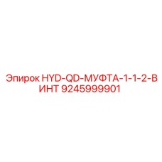 9245999901 HYD-QD-МУФТА-1-1-2-ВИНТ Epiroc
