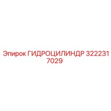 3222317029 - ГИДРОЦИЛИНДР - Epiroc
