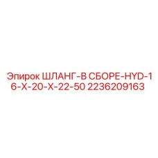 2236209163 ШЛАНГ-В СБОРЕ-HYD-16-X-20-X-22-50 Epiroc