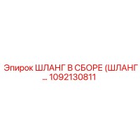 1092130811 ШЛАНГ В СБОРЕ (ШЛАНГ...) Эпирок