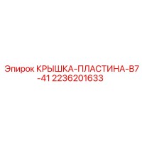2236201633 КРЫШКА-ПЛАСТИНА-B7-41 Epiroc