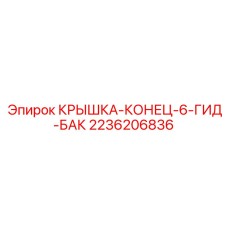 2236206836 КРЫШКА-КОНЕЦ-6-ГИД-БАК Epiroc