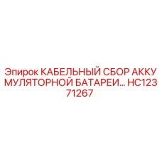 HC12371267 КАБЕЛЬНЫЙ СБОР АККУМУЛЯТОРНОЙ БАТАРЕИ Эпирок