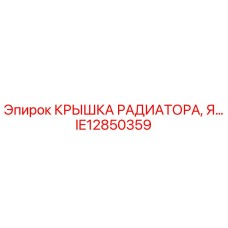 IE12850359 КРЫШКА РАДИАТОРА Epiroc