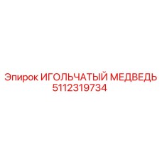 5112319734 ИГОЛЬЧАТЫЙ МЕДВЕДЬ Epiroc