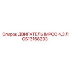 GS13168293 ДВИГАТЕЛЬ IMPCO 4.3 Л Epiroc