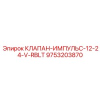 9753203870 КЛАПАН-ИМПУЛЬС-12-24-V-RBLT Epiroc