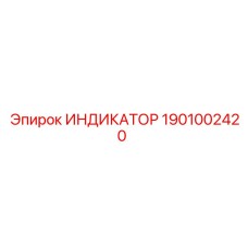 1901002420 ИНДИКАТОР Epiroc