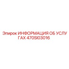 470SI03016 ИНФОРМАЦИЯ ОБ УСЛУГАХ Epiroc