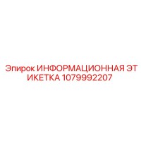 1079992207 Информационная этикетка Epiroc
