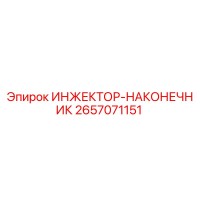 2657071151 ИНЖЕКТОР-НАКОНЕЧНИК Epiroc