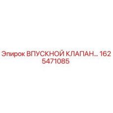1625471085 ВПУСКНОЙ КЛАПАН Эпирок