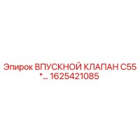 1625421085 ВПУСКНОЙ КЛАПАН C55* Epiroc