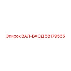 58179565 ВАЛ-ВХОД Epiroc