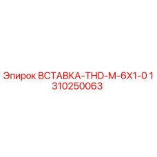 1310250063 ВСТАВКА-THD-M-6X1-0 Epiroc