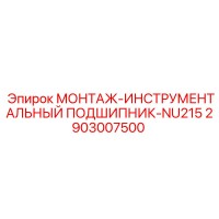 2903007500 МОНТАЖ-ИНСТРУМЕНТАЛЬНЫЙ ПОДШИПНИК-NU215 Эпирок