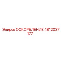 4812037177 ОСКОРБЛЕНИЕ Epiroc
