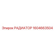 1604663504 РАДИАТОР от Epiroc