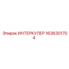 1636301704 ИНТЕРКУЛЕР Epiroc