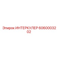 6060003202 ИНТЕРКУЛЕР Epiroc