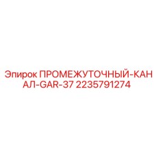 2235791274 ПРОМЕЖУТОЧНЫЙ-КАНАЛ-GAR-37 Epiroc