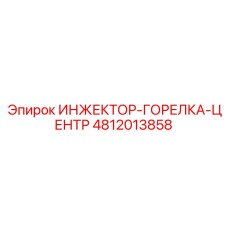 4812013858 ИНЖЕКТОР-ГОРЕЛКА-ЦЕНТР Epiroc