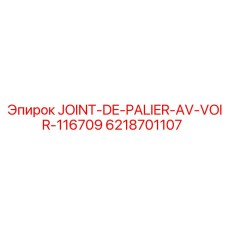 6218701107 JOINT-DE-PALIER-AV-VOIR-116709 Epiroc