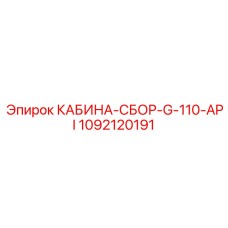 1092120191 КАБИНА-СБОР-G-110-API Epiroc