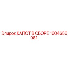 1604656081 КАПОТ В СБОРЕ Epiroc