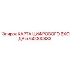 5750000832 КАРТА ЦИФРОВОГО ВХОДА Epiroc