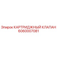 6060007081 КАРТРИДЖНЫЙ КЛАПАН Epiroc