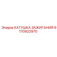 9170922970 КАТУШКА ЗАЖИГАНИЯ Epiroc