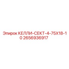 2656936917 КЕЛЛИ-СЕКТ-4-75X18-10 Epiroc