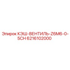 6216102000 КЭШ-ВЕНТИЛЬ-Z6M6-0-5CH Epiroc
