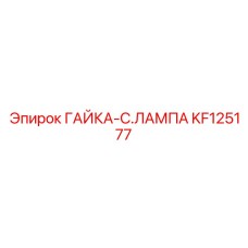 KF125177 ГАЙКА-C.ЛАМПА Epiroc