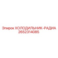 2652314085 ХОЛОДИЛЬНИК-РАДИА Epiroc