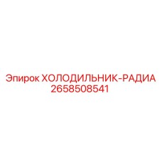 2658508541 ХОЛОДИЛЬНИК-РАДИА Epiroc