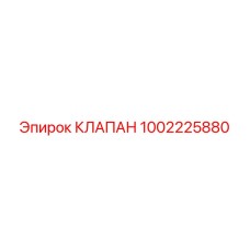 1002225880 КЛАПАН Epiroc