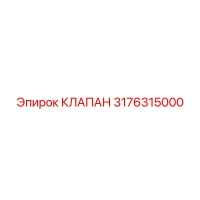 3176315000 КЛАПАН Epiroc