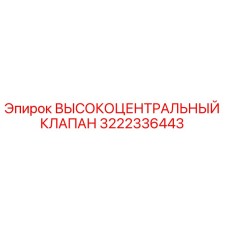 3222336443 ВЫСОКОЦЕНТРАЛЬНЫЙ КЛАПАН Epiroc