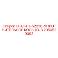 2050529093 КЛАПАН-52236-УПЛОТНИТЕЛЬНОЕ КОЛЬЦО-3 Epiroc