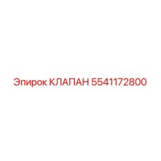 5541172800 КЛАПАН Epiroc