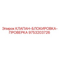 9753203726 КЛАПАН-БЛОКИРОВКА-ПРОВЕРКА Epiroc