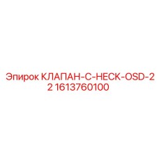 Клапан обратный C-CHECK-OSD-22 1613760100