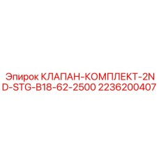 2236200407 КЛАПАН-КОМПЛЕКТ-2ND-STG-B18-62-2500 Epiroc