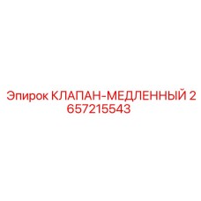 2657215543 КЛАПАН-МЕДЛЕННЫЙ Epiroc