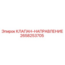 2658253705 КЛАПАН-НАПРАВЛЕНИЕ Epiroc