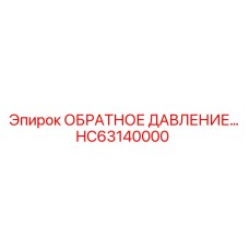 HC63140000 КЛАПАН ОБРАТНОГО ДАВЛЕНИЯ от Epiroc