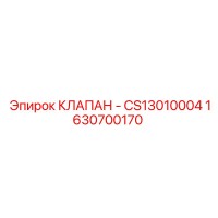 1630700170 КЛАПАН - CS13010004 Epiroc